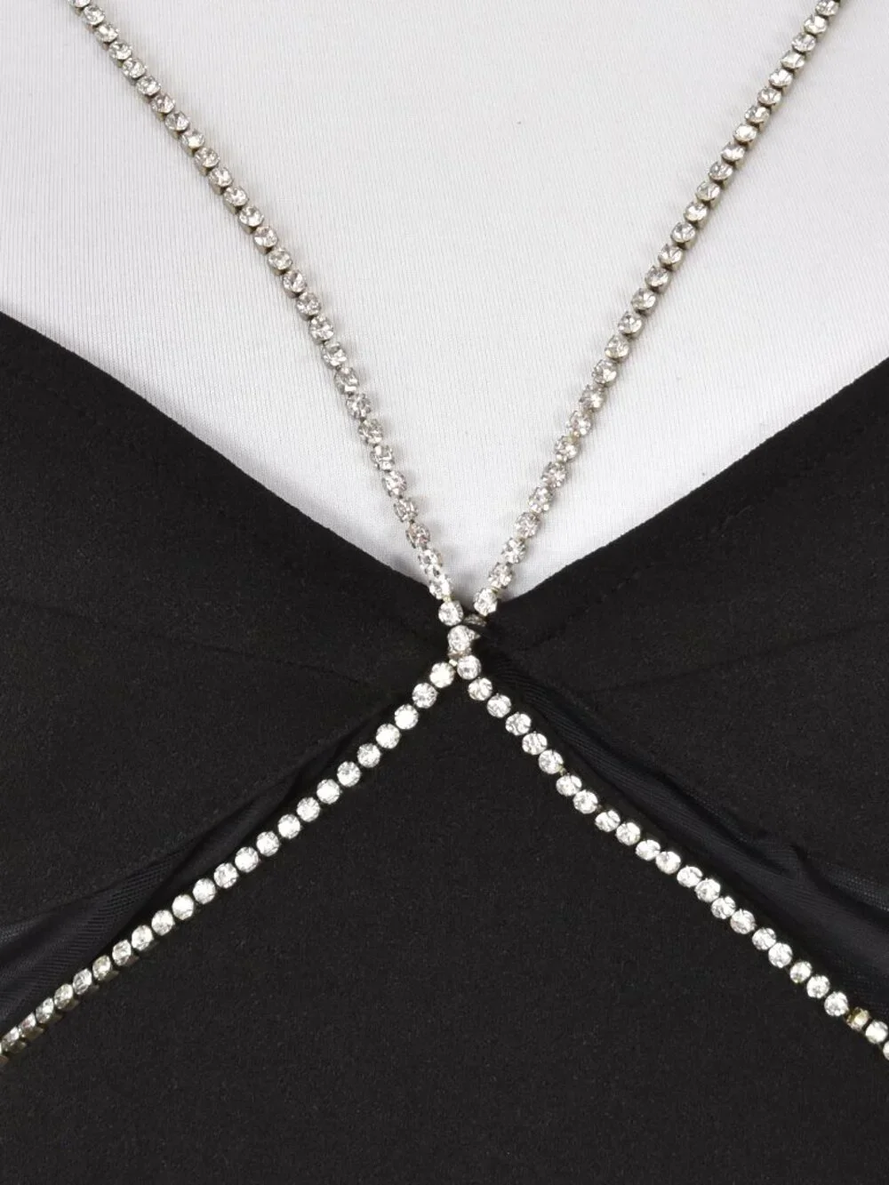 Heiress Beverly Hills Diamante Cutout Crepe Midi Dress - Picture 9 of 12